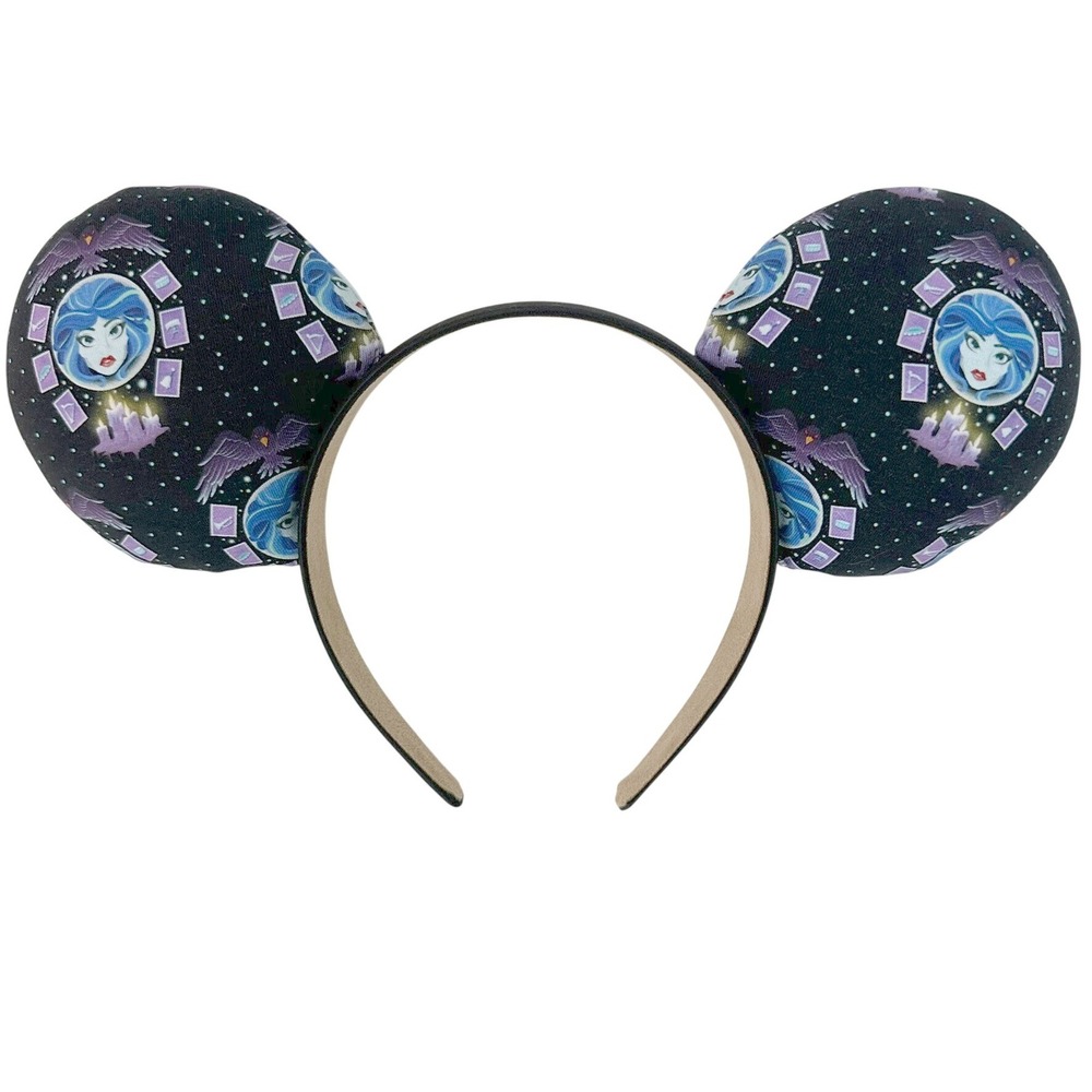 Disney Haunted Mansion Madame Leota Mouse Ears Headband Black Spooky Halloween